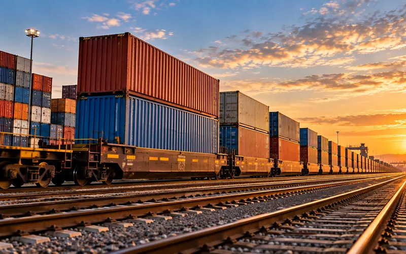 Double-stack intermodal train