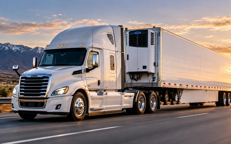 Refrigerated reefer truck